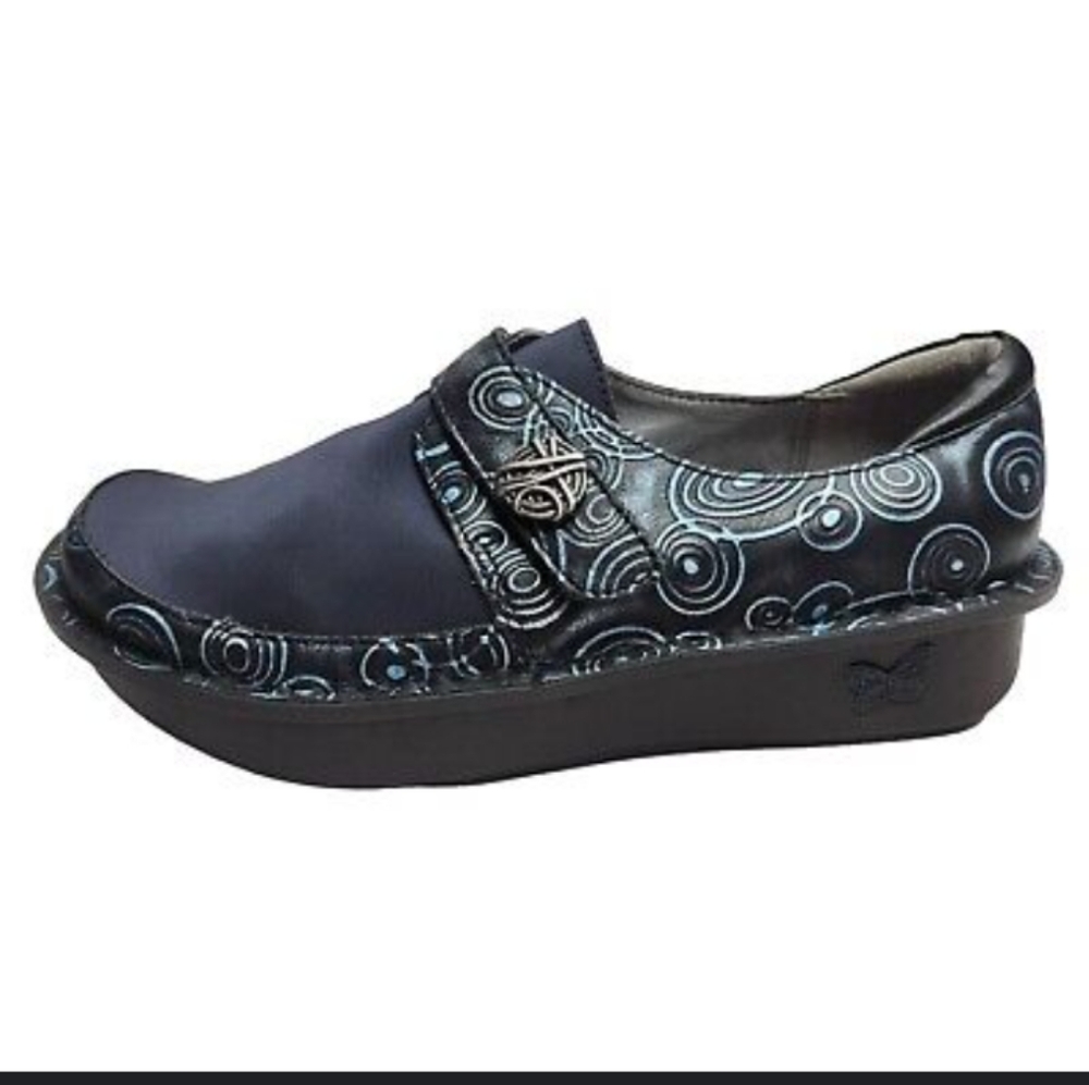 Alegrio Dena Dream Neoprene Leather Slip On Shoes NWOT/B